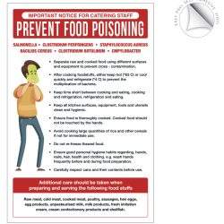 Prevent food poisoning staff guidance notice