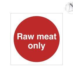 Raw Meat Only Label