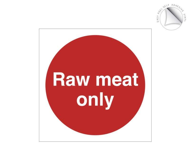 Raw Meat Only Label
