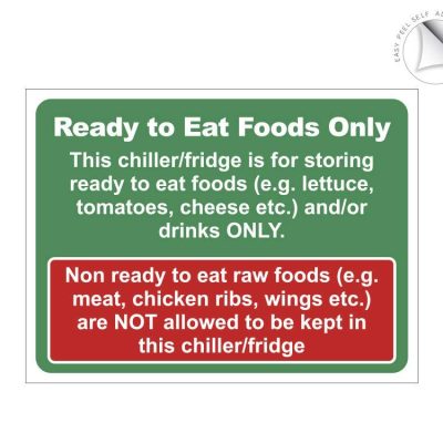 Ready to eat foods only label