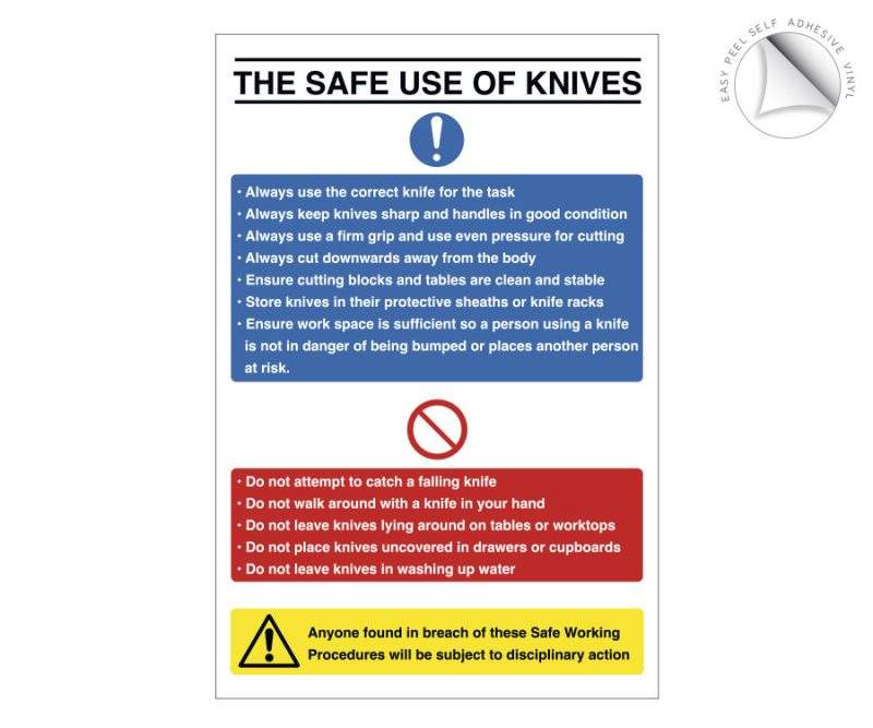 Safe Use Of Kitchen Knives