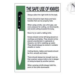 Safe Use of Knives Notice