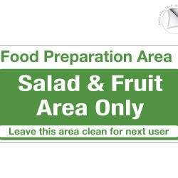 Salad and Fruit Area Only