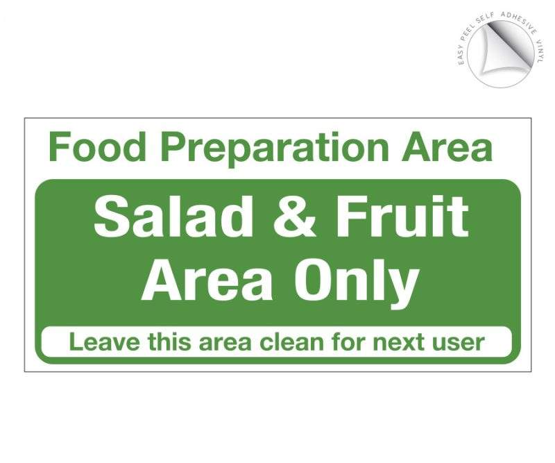 Salad and Fruit Area Only