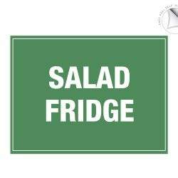 Salad fridge label