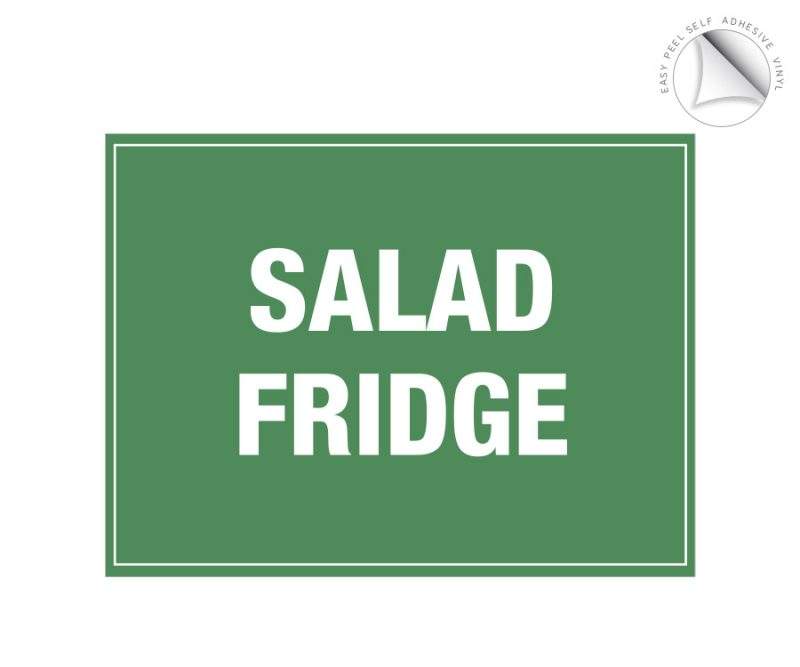 Salad fridge label