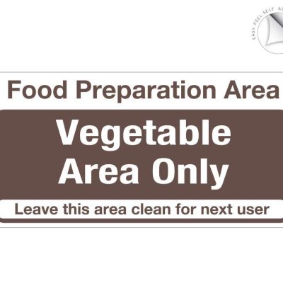 Vegetable Area Only Notice