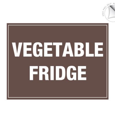 Vegetable Fridge Label