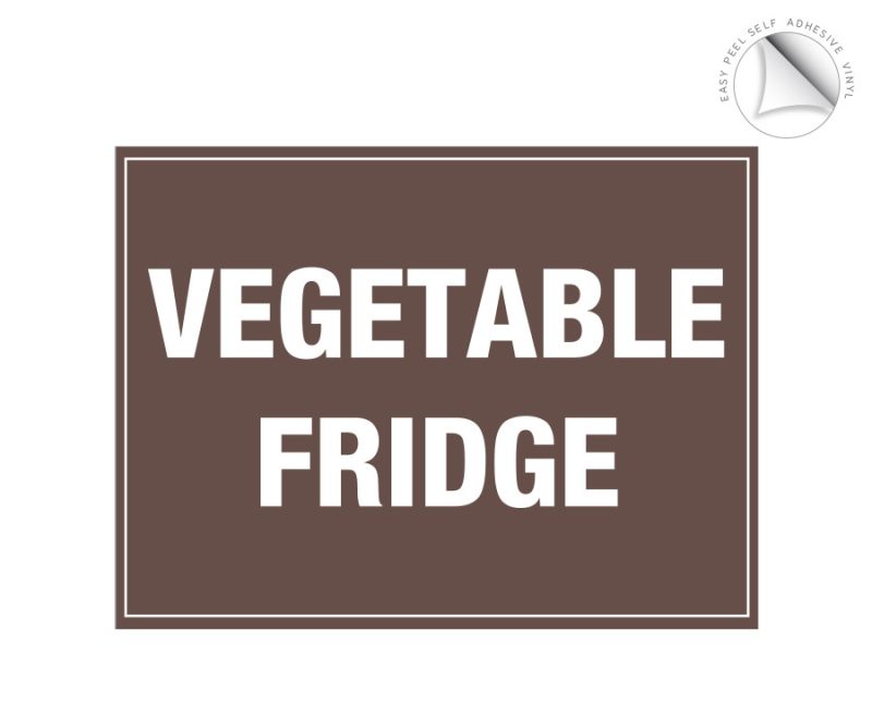 Vegetable Fridge Label