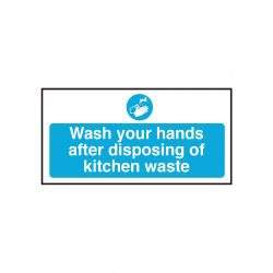 Wash your hands after disposing of kitchen waste