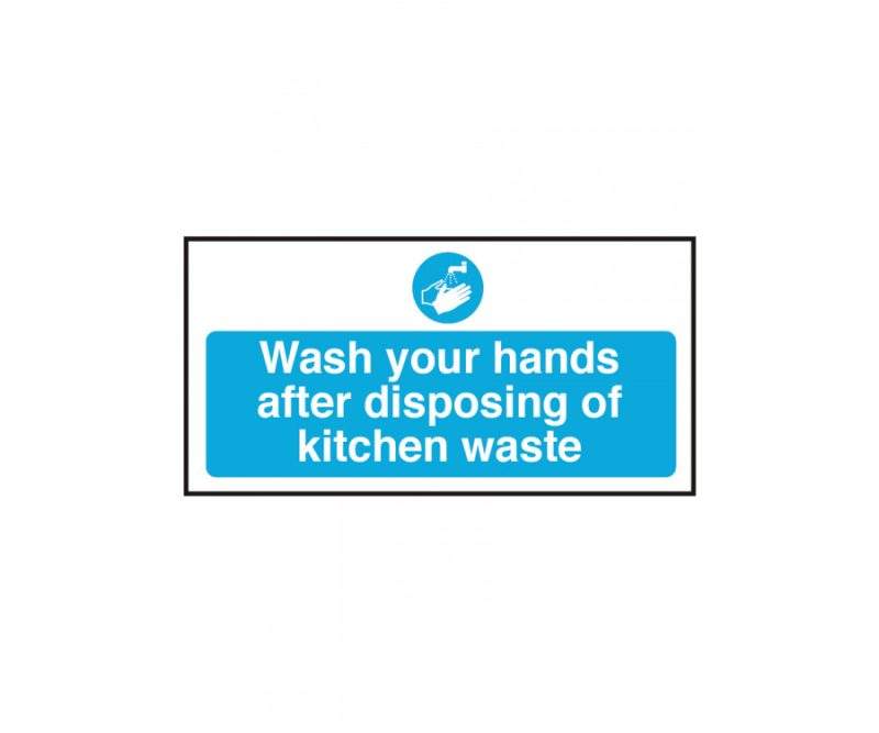 Wash your hands after disposing of kitchen waste