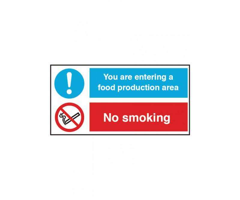 You are entering a food production area notice
