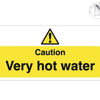 Caution Very Hot Water Sign