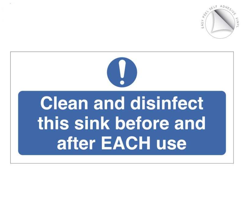 clean-disinfect-sink-each-use