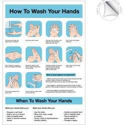 How and when to wash your hands sign