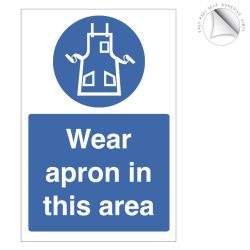 Wear Apron in This Area Notice