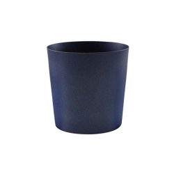 Blue Metallic Serving Cup