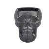 Front view of the 80cl cast iron effect skull tiki mug