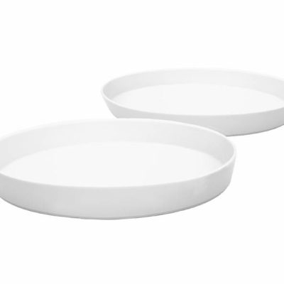 Oval Buffet Dishes White