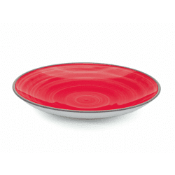 Round Cup Buffet Dish Red