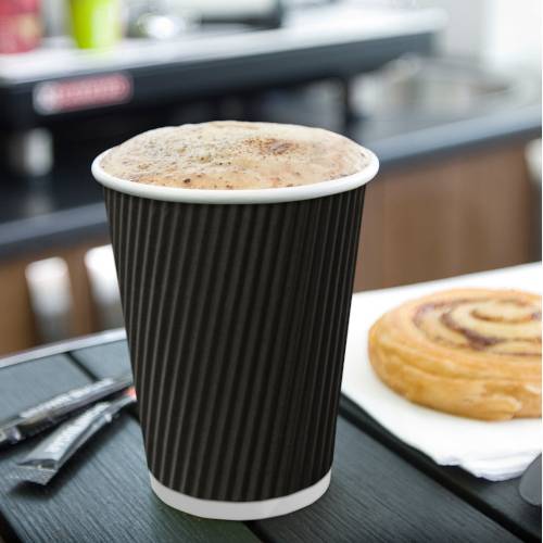 Black Ripple Paper Cup Featured Image