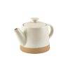48cl Kava White Stoneware Teapot