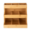 Bamboo Wood Tea Bag Display Organiser