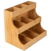 Bamboo Wood Tea Bag Organiser side view