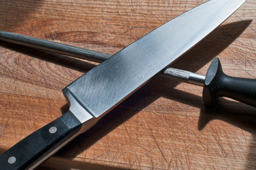 Chef Knife and Sharpening Steel