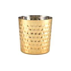 Gold Plated Hammered Serving Cup