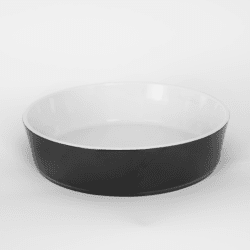 Round Buffet Dishes Black