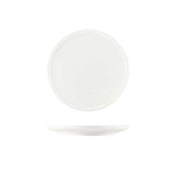 White Porcelain Flat Rim Plate 18cm