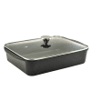 40 x 27cm Cast Aluminium Roaster with Glass Lid