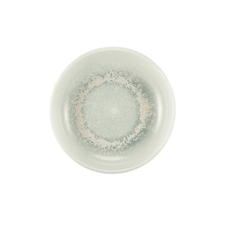 Birds eye view of the 23cm Terra Porcelain Pearl Coupe Bowl