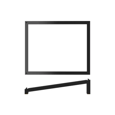 Black Luxor Metal GN 12 Angled Riser