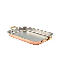Copper Plated Deep Tray 33 x 23-5cm