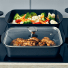 Lifestyle image of 2 Cast Aluminium Roasting Dishes on a hotel buffet setting