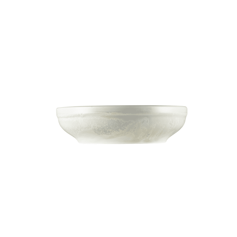 Side on view of Terra Porcelain Pearl Coupe Bowl