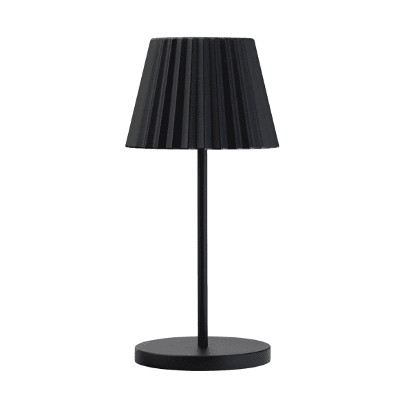 Dominica Black Cordless LED Lamp