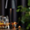 Lifestyle image of a Black Bermuda Micro LED Lamp