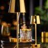 Two LED Lamps in Gold from the Bermuda Collection