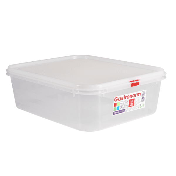 Clear Polypropylene Container GN1/2 100mm