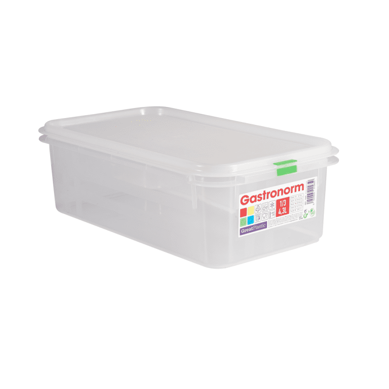 Clear Polypropylene Container GN1/3 100mm