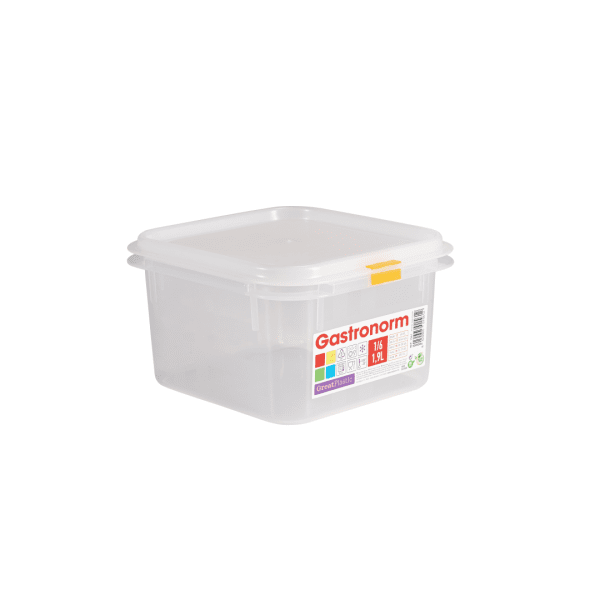 Clear Polypropylene Container GN1/6 100mm