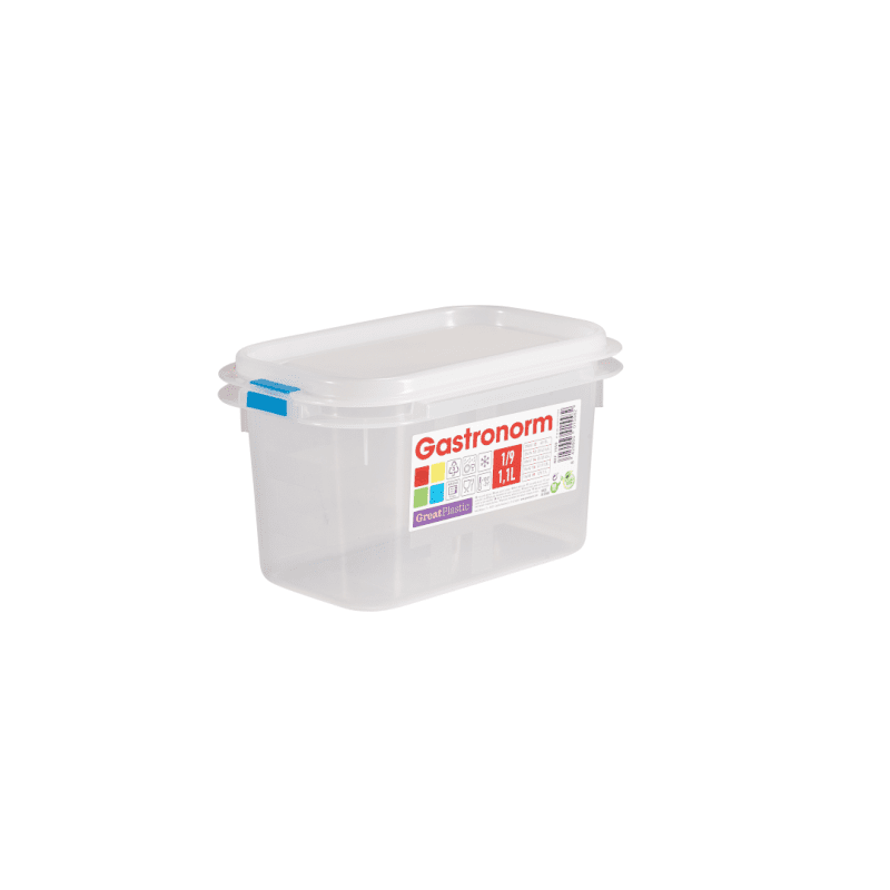 Clear Polypropylene Container GN1-9 100mm