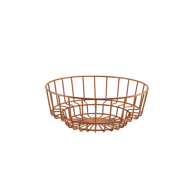 Copper Deco Display Basket 25 x 10cm