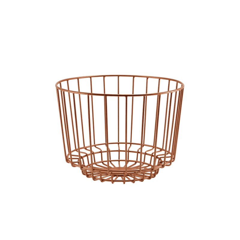 Copper Deco Display Basket 25 x 18cm