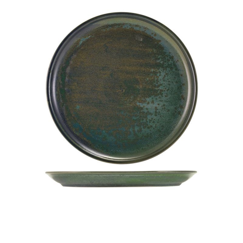 Terra Porcelain Aqua Green Coupe Plate 27-5cm