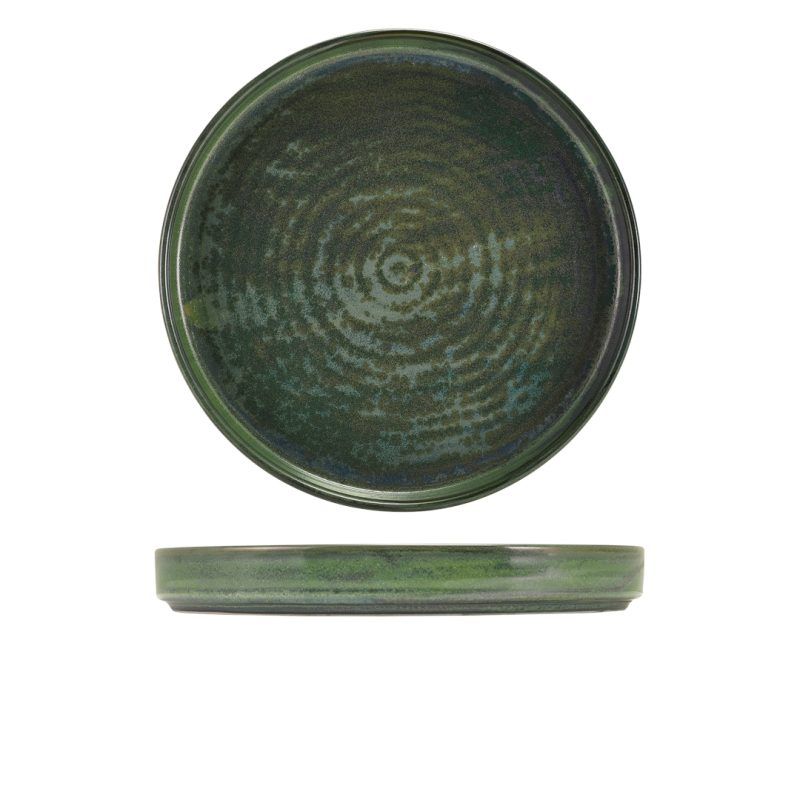 Terra Porcelain Aqua Green Presentation Plate 26cm