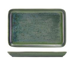 Terra Porcelain Aqua Green Rectangular Platter 30